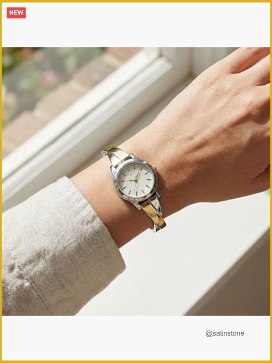 Stainless Steel Expansion Band Crisscross Watch 25mm Quartz